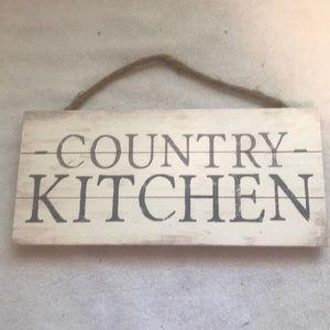 Farmhouse “Country Kitchen” hanging sign